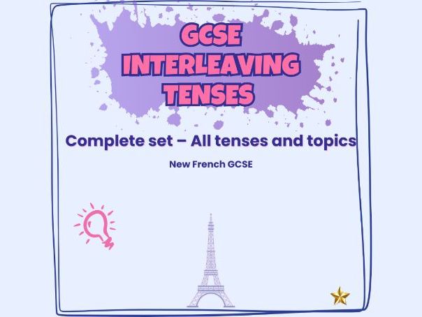 GCSE interleaving tenses – Complete differentiated starter bank