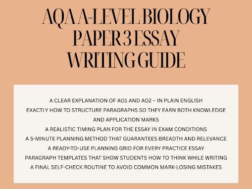 AQA A-Level Biology Paper 3 Essay Writing Guide