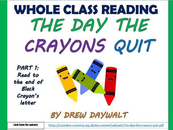 The Day the Crayons Quit - Two Whole Class Reading Sessions!