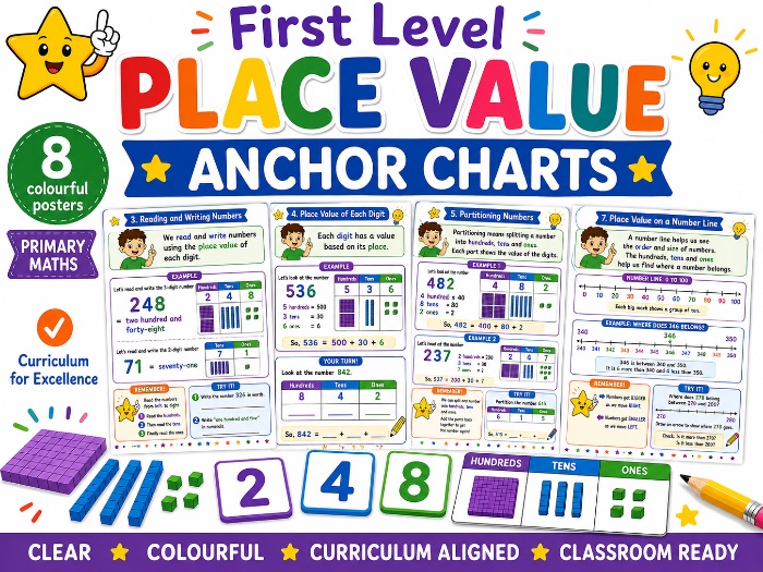 Place Value First Level/KS1 Anchor Charts