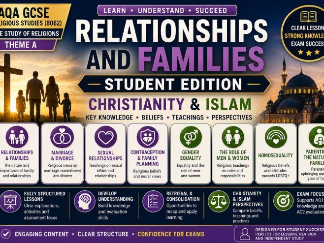 GCSE Religious Studies – Relationships Student Edition (Christianity & Islam) | AQA 8062 Theme A