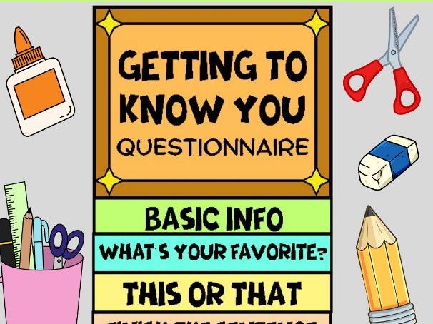 Back to School Getting to Know You Flip book Craft | All About Me icebreaker activities