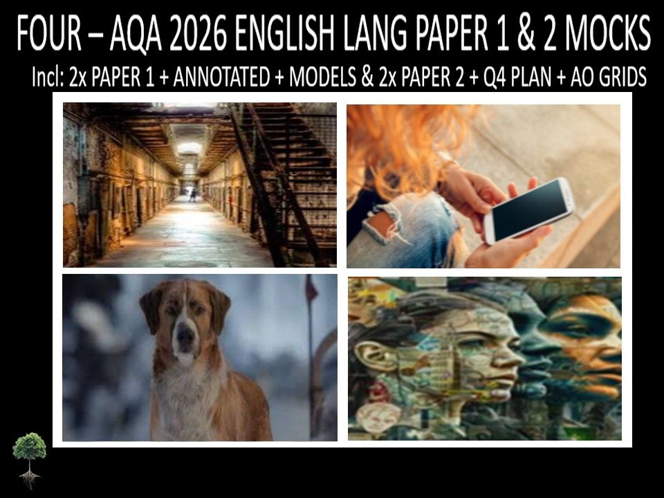 FOUR - AQA PAPER 1 & 2 | 2026 FULL MOCKS | ANNOTATED | Q4 PLAN | AO GRIDS | MODELS