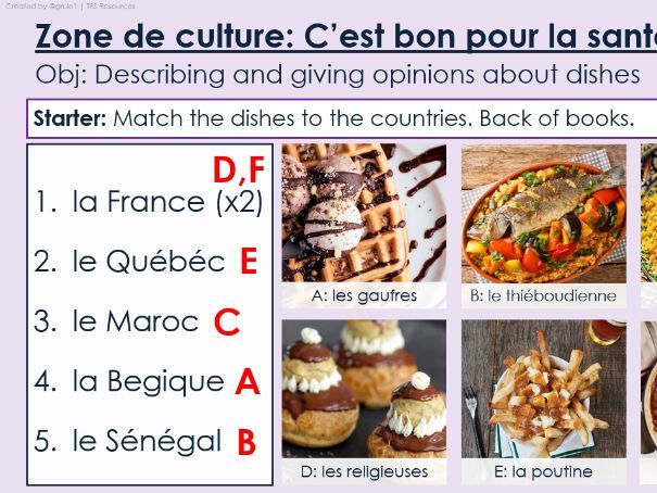 NEW 2026 GCSE French. Higher/ Rouge. Module 4. Zone de culture: C’est bon pour la santé?