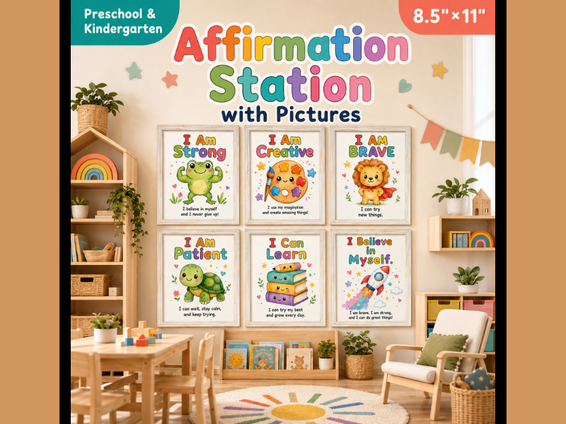 Affirmation Station Inspirational Growth Mindset Posters