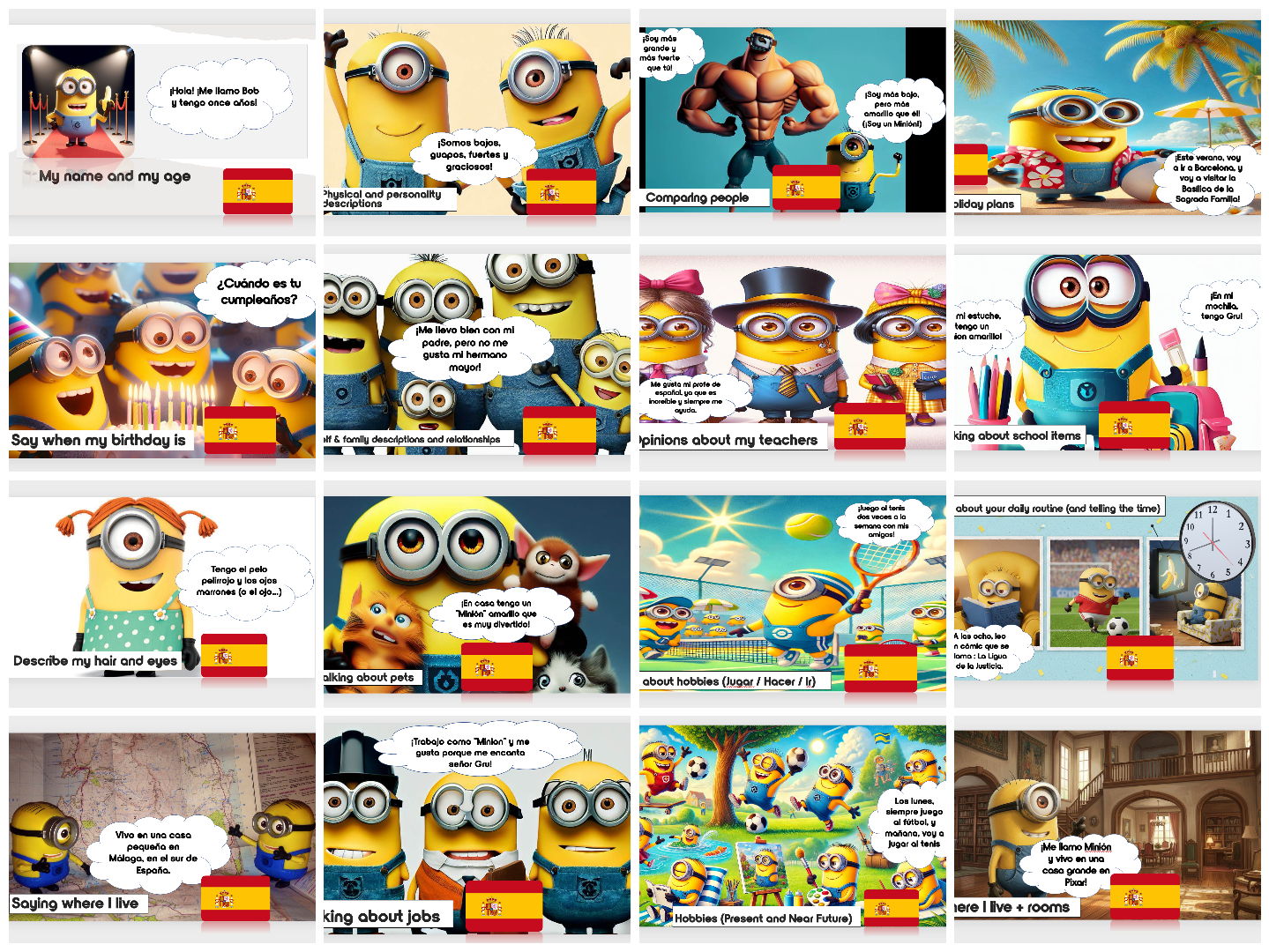 YEAR 7 SPANISH BUNDLE