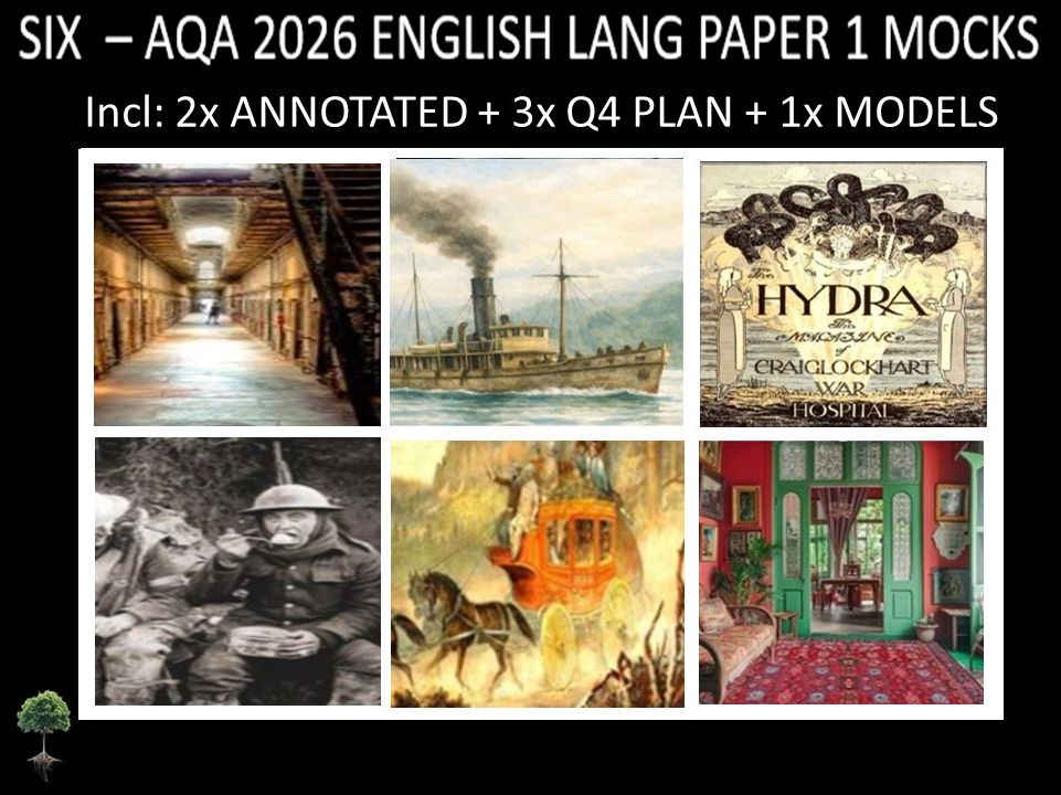 SIX- AQA PAPER 1 | 2026 FULL MOCKS | ANNOTATED | Q4 PLAN | MODELS