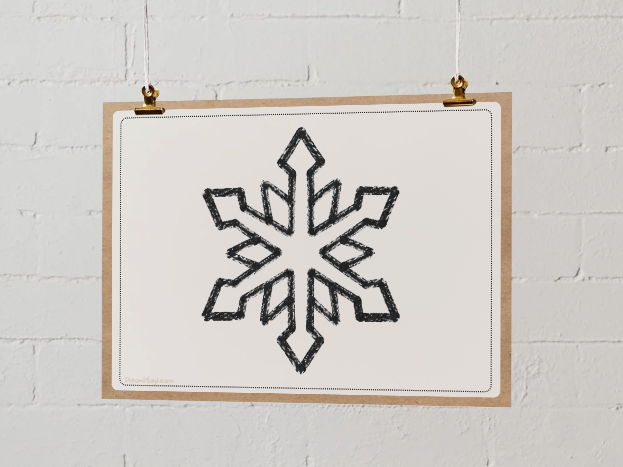 Snowflake Mats – Loose Parts & Playdough Activities