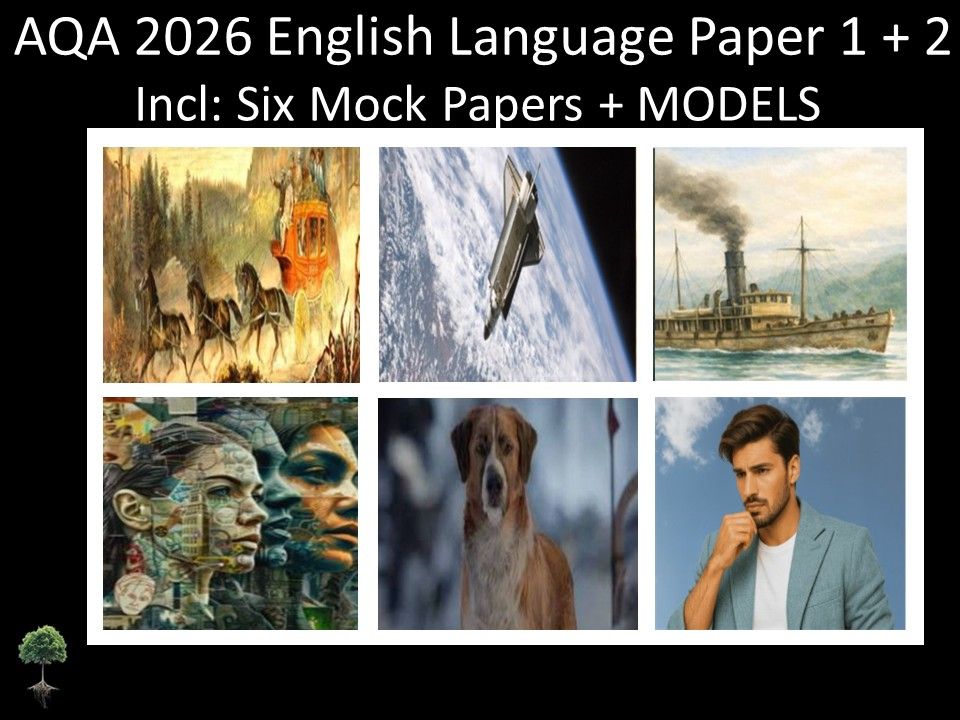 Six AQA 2026 English Language Paper 1 + 2 Mocks | MODELS