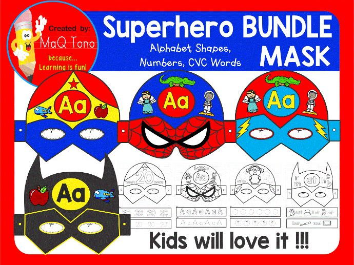 SUPERHERO MASK BUNDLE | Teaching Resources