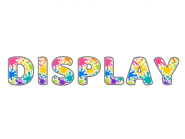 Splashes Display Lettering Pack - Uppercase A-Z