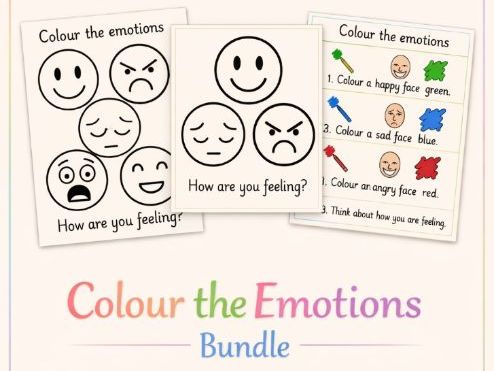 Emotions Colouring Bundle EYFS
