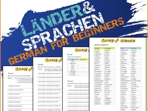 Dazdaf Länder Und Sprachen German For Beginners Teaching Resources 0715