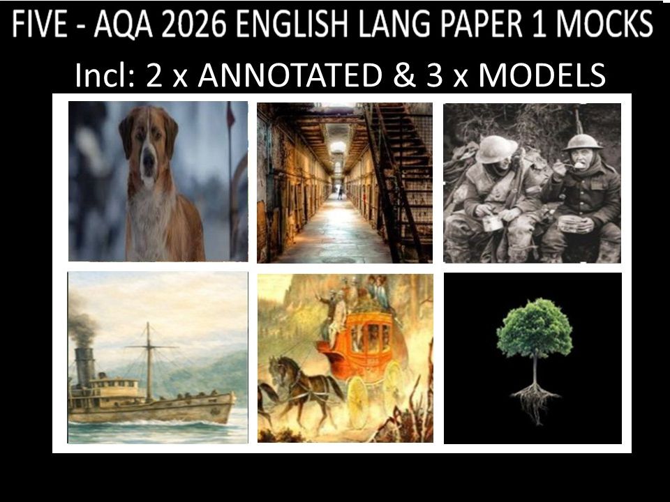 FIVE - AQA PAPER 1 | 2026 FULL MOCKS | ANNOTATED | MODELS