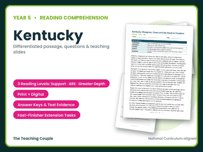 Kentucky Reading Comprehension | Year 5 (KS2)