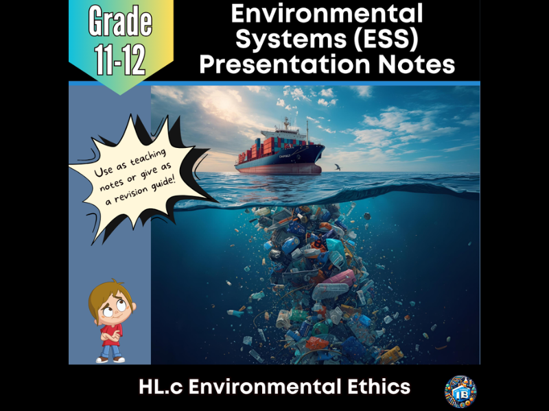 IB DP ESS HL.c Environmental Ethics - Teaching Notes & PowerPoint 2026