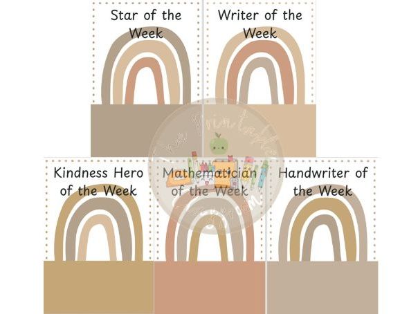 Neutral certificates rainbow theme