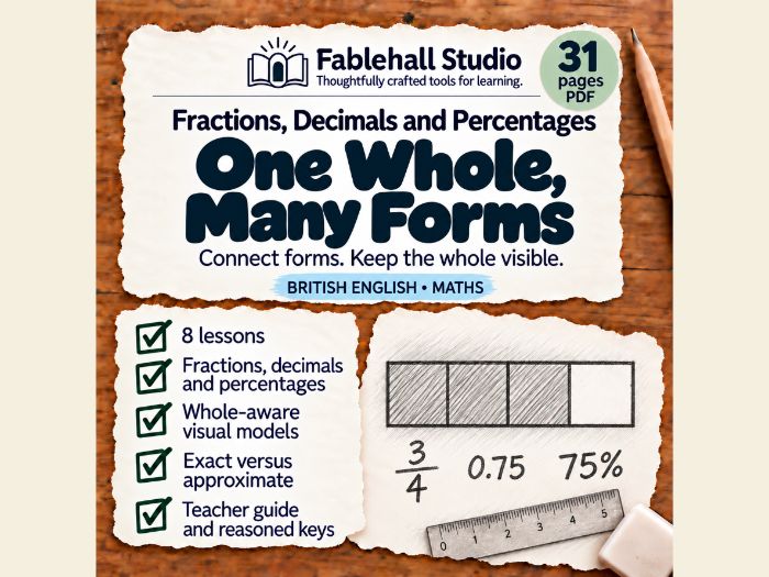 Fractions, Decimals and Percentages: 8 Lessons