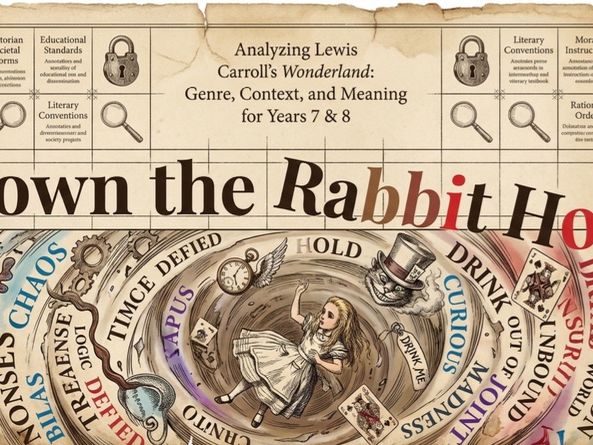 Alice in Wonderland Analysis Mini Pack: Context Character Language Features