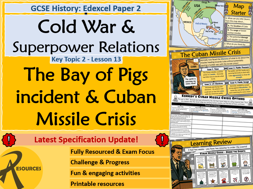 Cuban Missile Crisis & Bay of Pigs - Cold War - GCSE History Edexcel - Lesson 13