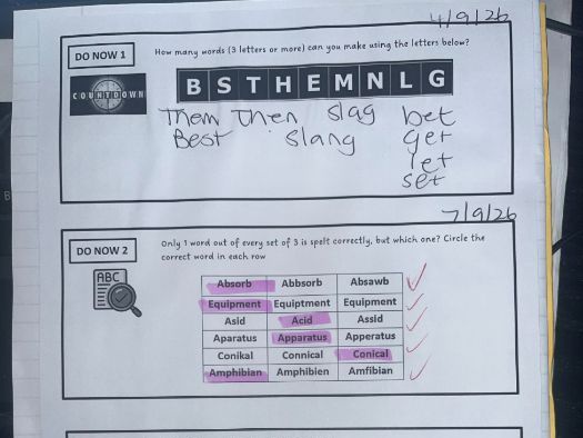 Do Now (Bell Tasks)