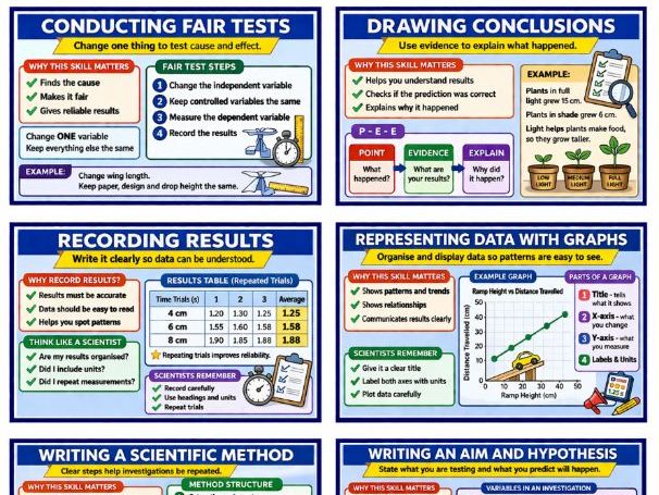 Drawing Conclusions Classroom Poster: Investigate Like a Scientist