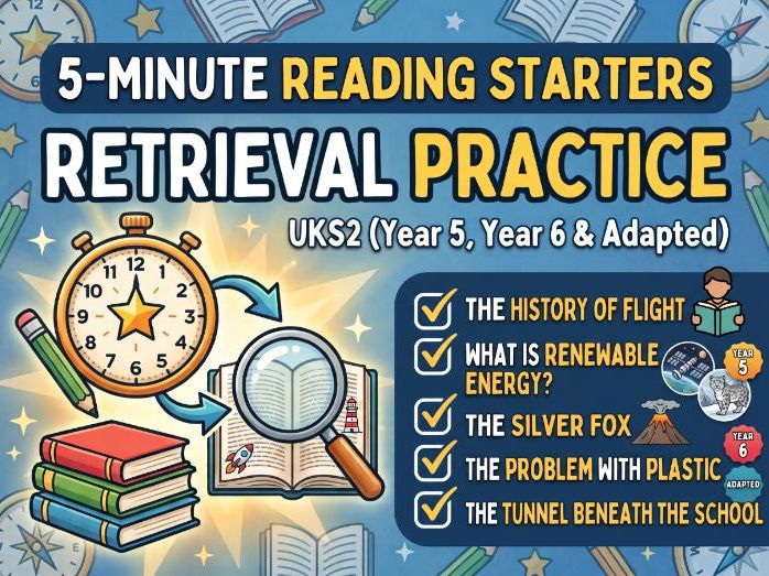 UKS2 5 minute Reading Starters - 1 week (4)