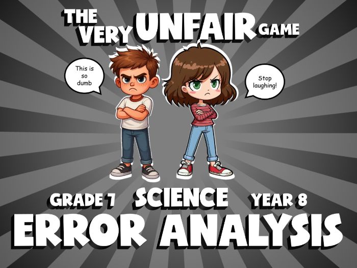 Error Analysis VERY UNFAIR GAME | No-Prep Year 8 Science Review Activity