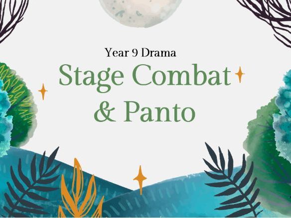 Drama Stage Combat and Panto SoW