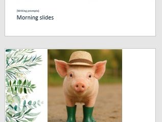 EYFS/ KS1 writing prompts