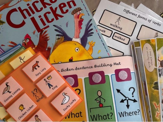 Chicken Licken colourful semantics pack