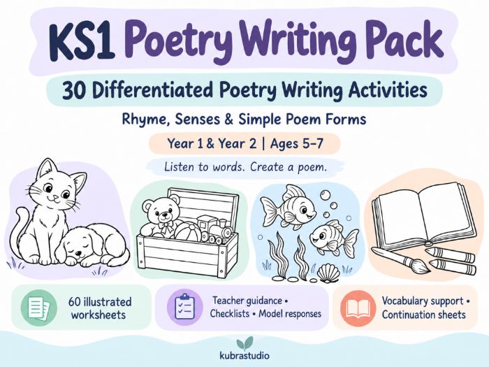 KS1 Poetry Writing Pack | Year 1 & Year 2