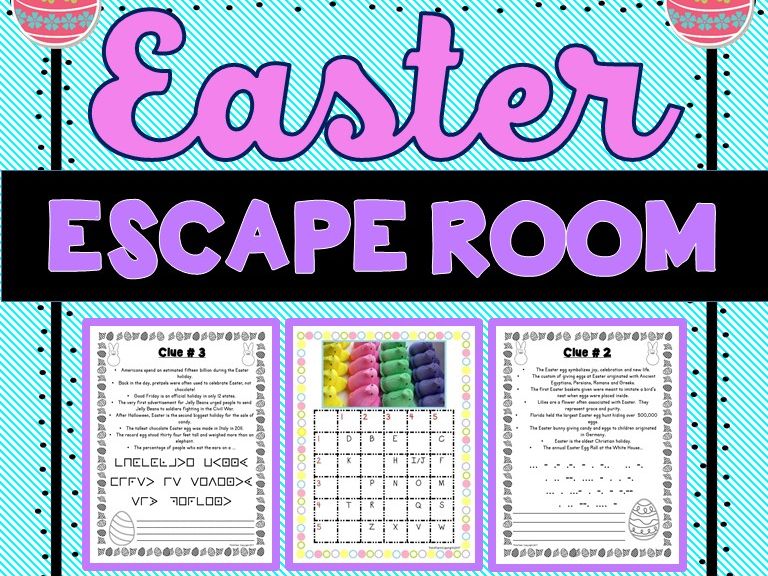 Easter Escape Room Free Printable