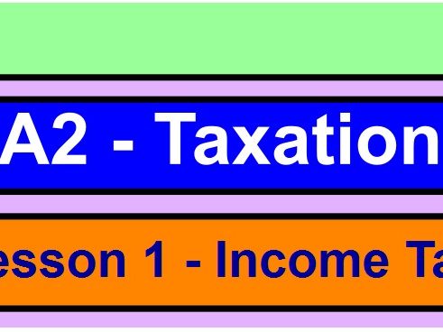AQA Level 3 Mathematical Studies - Taxation