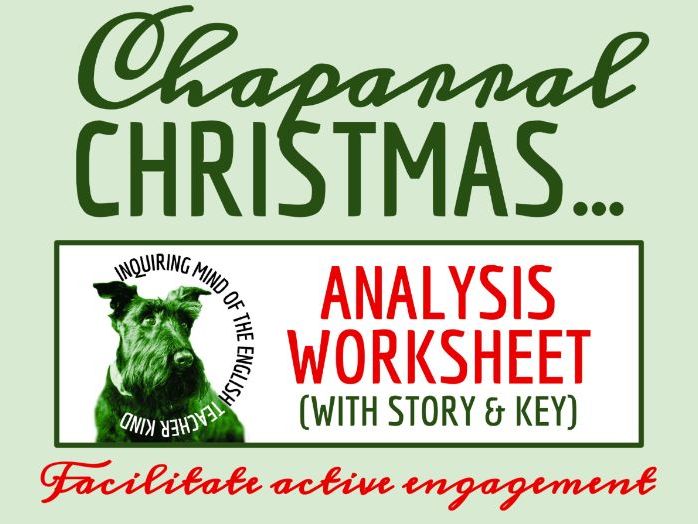 "A Chaparral Christmas Gift" by O. Henry Analysis Worksheet | Holiday Literature
