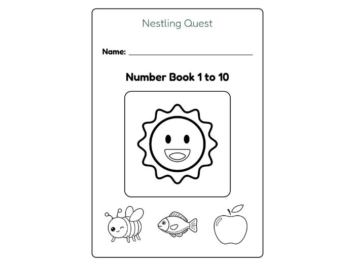 Number Book 1 to 10: Formation, Counting, Ten Frames and Number Bonds for Pre-school and Reception