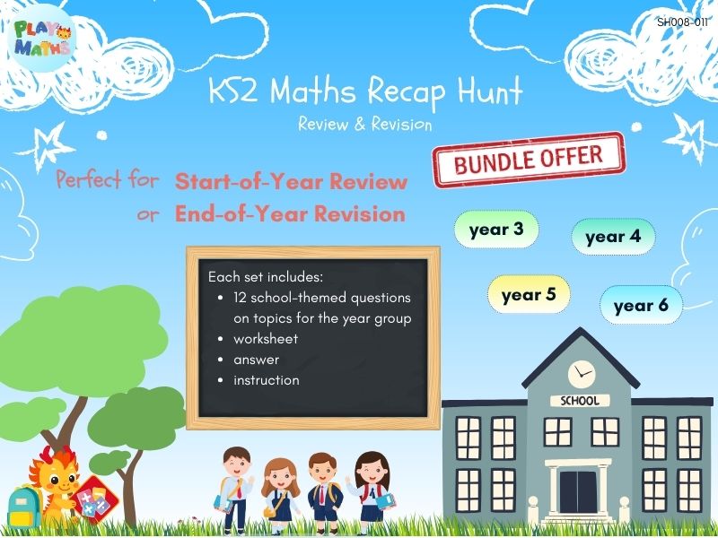 KS2 Maths Recap Hunt - Review / Revision