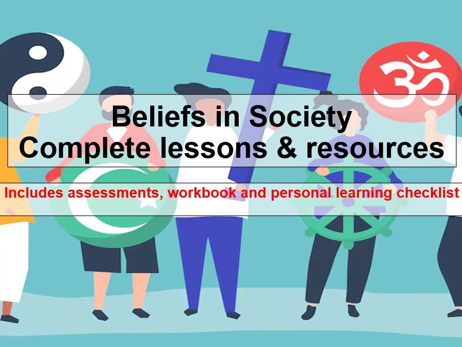 BELIEFS IN SOCIETY FULL LESSON BUNDLE (SOCIOLOGY)