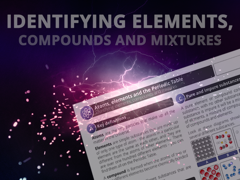 Identifying elements, compounds and mixtures