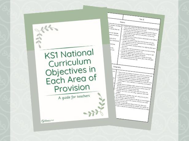KS1 NC Objectives in Each Provision Area