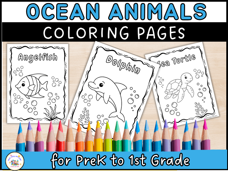20 Ocean Animal Coloring Sheets | Printables