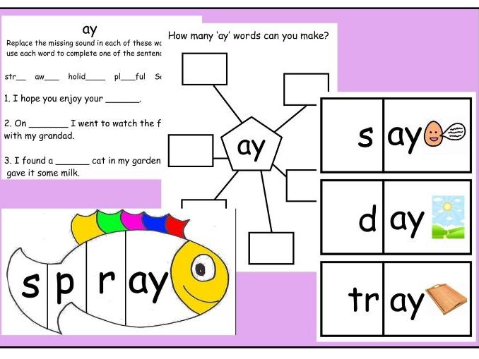 A selection of 'ay' activities