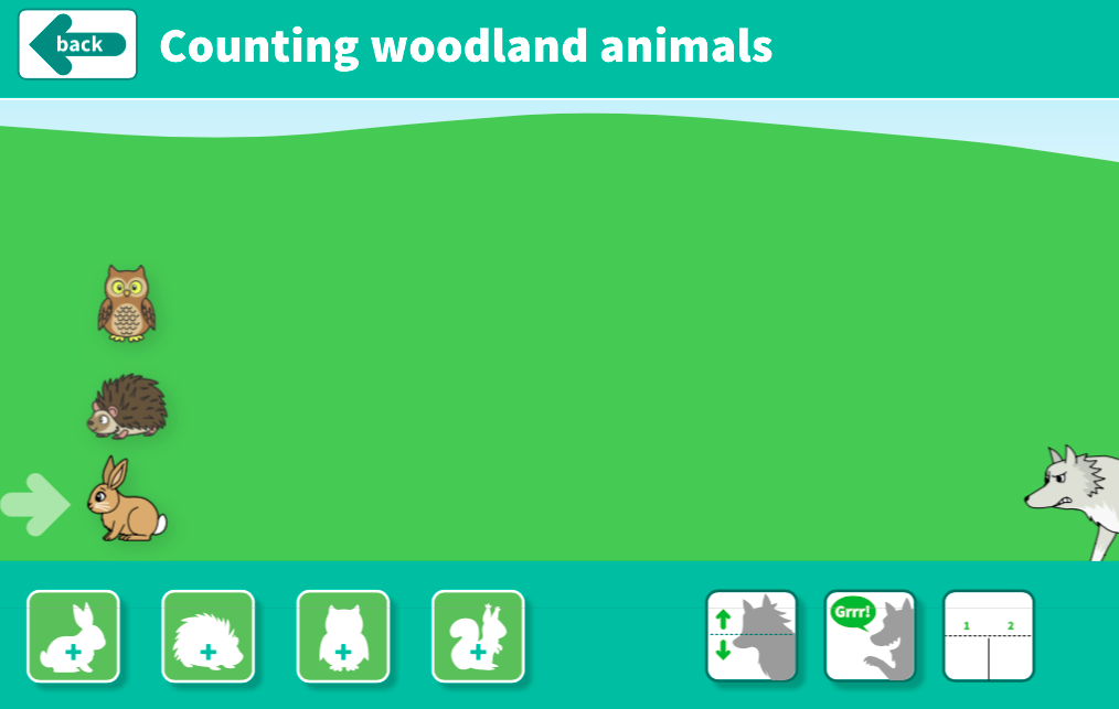 Comparing and Ordering Numbers to 10 Counting Animals Interactive
