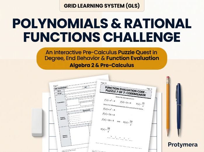 Polynomials & Rational Functions Challenge: Puzzle Quest | Algebra 2 & Pre-calculus | Math Practice