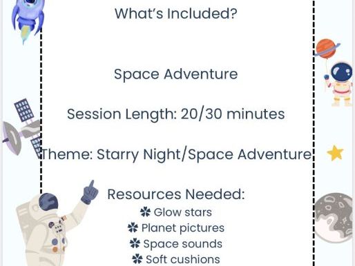 Space Adventure Sensory Session | ASN Resource | Sensory Learning Activity