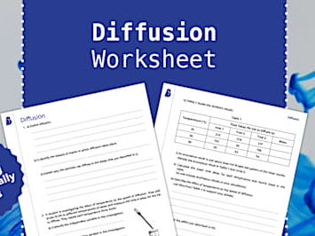 AQA GCSE Diffusion Biology Worksheet(Paper 1 worksheet)