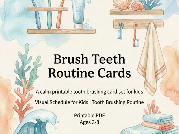 Brush Teeth Routine Cards