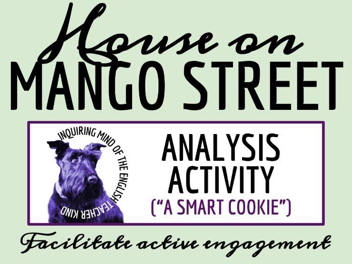 House on Mango Street Close Reading Analysis Worksheet | A Smart Cookie (Vignette 36)