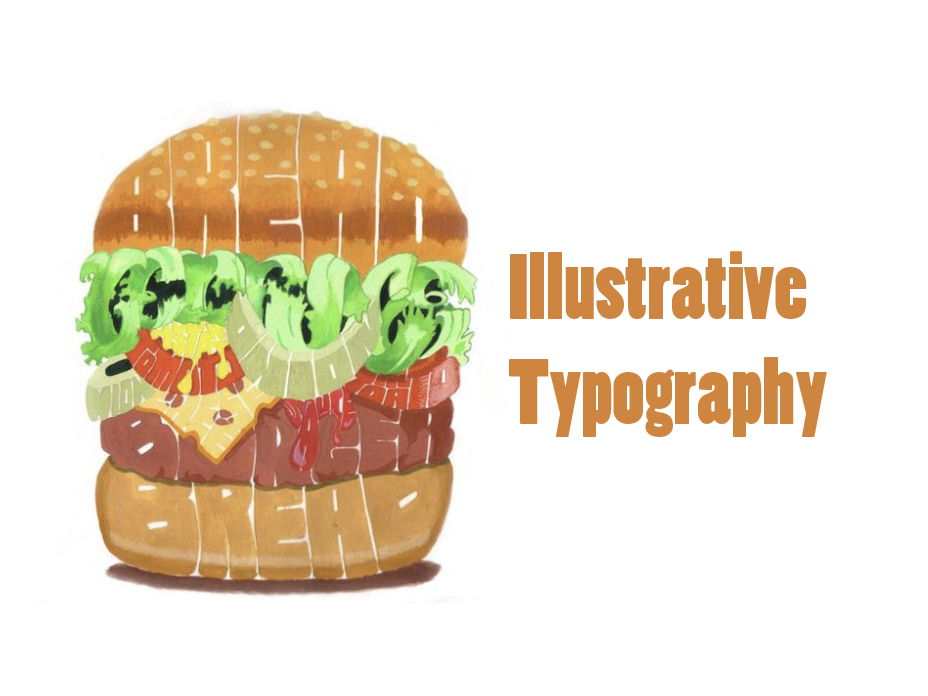 Illustrative typography graphic design