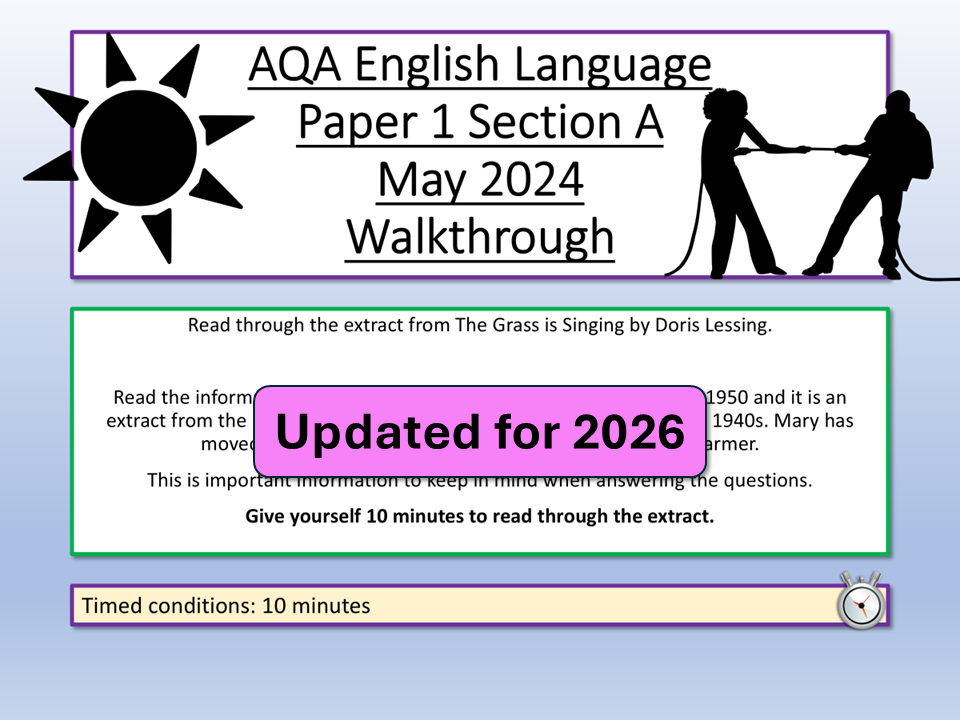 AQA English Language Paper 1 May 2024